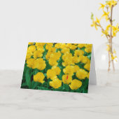 Yellow Tulips Card Karte (Gelbe Blume)