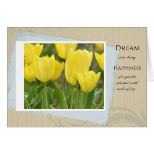 Yellow Tulips Garden Traum und Glück