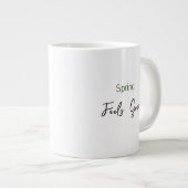 Yellow Tulips Jumbo-Tasse (Vorderseite Rechts)