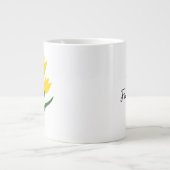 Yellow Tulips Jumbo-Tasse (Vorderseite)