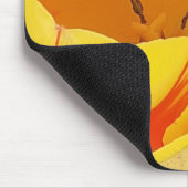 Yellow Tulips Mouse Mat Mousepad (Ecke)