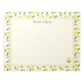 Yellow tulips notizblock (Vorderseite)