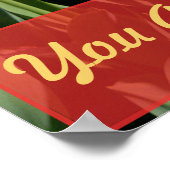 Yellow Tulips Poster (Ecke)