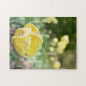 Yellow Tulips Regent's Park Blume London England Puzzle (Horizontal)