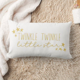 Yellow Twinkle Twinkle Little Star Baby Kinderzimm Lendenkissen