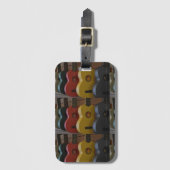 Yellow Ukuleles Gepäckanhänger (Vorderseite Vertikal)