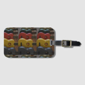 Yellow Ukuleles Gepäckanhänger (Vorderseite (Horizontal))