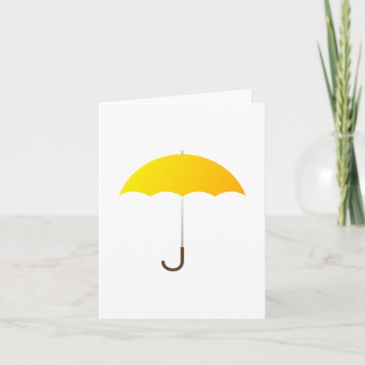 Yellow Umbrella Karte (Vorderseite)