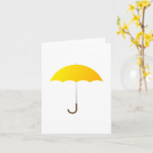 Yellow Umbrella Karte (Gelbe Blume)