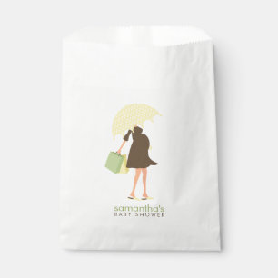 Yellow Umbrella Mama Babydusche Geschenktütchen