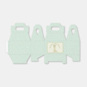 Yellow und Aqua Blue Rain Boot Brautparty Geschenkschachtel (Ungefaltet)