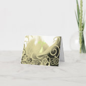 YELLOW UND BEIGE TAN Vielen Dank Dankeskarte (Rückseite)