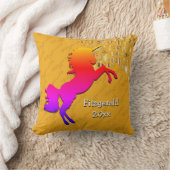 Yellow UNICORN Personalisiert Keepake Kissen (Decke)