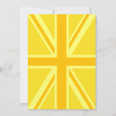 Yellow Union Jack Britische Flagge Hintergrund (Rückseite)