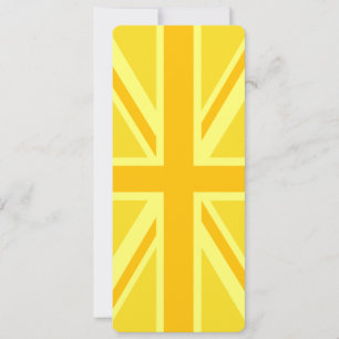 Yellow Union Jack Britische Flagge Hintergrund