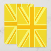 Yellow Union Jack Britische Flagge Hintergrund (Vorne/Hinten)