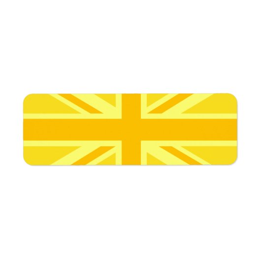 Yellow Union Jack Britische Flagge Hintergrund (Vorne)