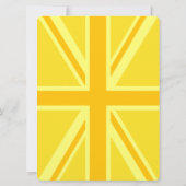 Yellow Union Jack Britische Flagge Hintergrund (Rückseite)