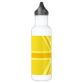 Yellow Union Jack Britische Flagge Hintergrund Edelstahlflasche (Links)