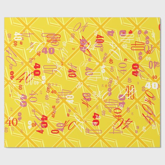 Yellow Union Jack Britische Flagge Hintergrund Geschenkpapier (Flach)