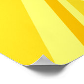 Yellow Union Jack Britische Flagge Hintergrund Poster (Ecke)