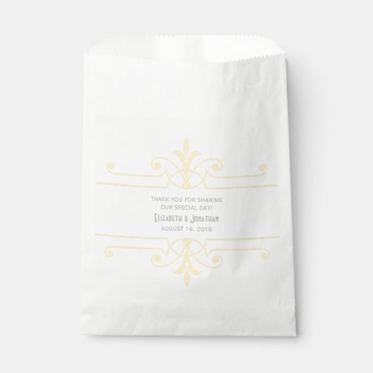Yellow v2 Extravagante Ziergärten Geschenktütchen (Vorderseite)