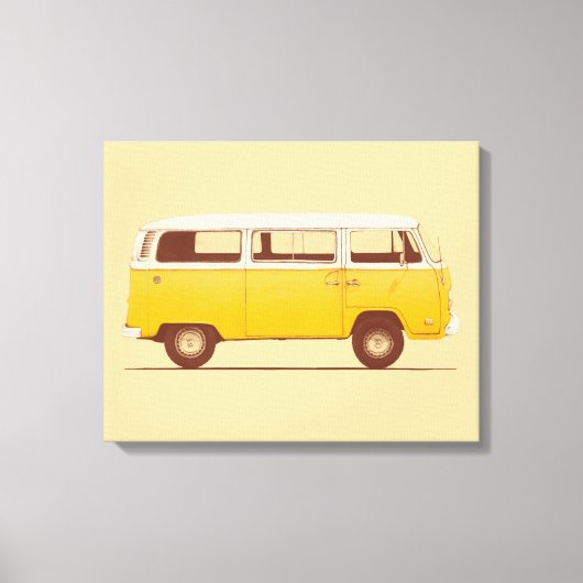 Yellow Van | Florent Bodart Leinwanddruck (Vorderseite)