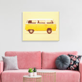 Yellow Van | Florent Bodart Leinwanddruck (Insitu (Wohnzimmer))