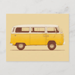 Yellow Van   Florent Bodart Postkarte