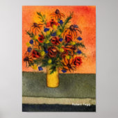 Yellow Vase Art Print Poster (Vorne)