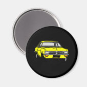 Yellow Vauxhall Viva HC Magnet (Vorderseite/Rückseite)