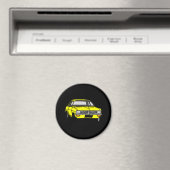 Yellow Vauxhall Viva HC Magnet (In Situ (Geschirrspüler))