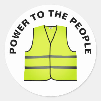 Yellow vest protest sticker