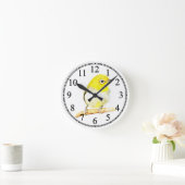Yellow Viero Runde Wanduhr (Zuhause)