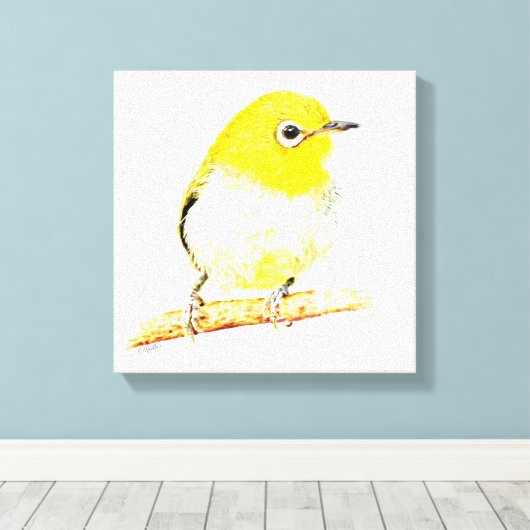 Yellow Viro Leinwanddruck (Insitu (Holzboden))