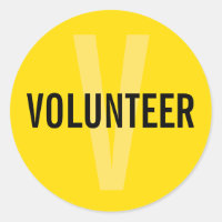 Yellow Volunteer Abzeichen