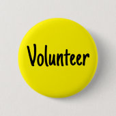 Yellow Volunteer Button (Vorderseite)