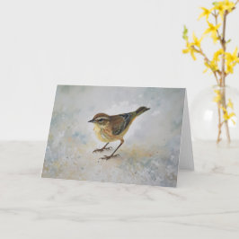 Yellow Warbler Bird Art Note Card Karte