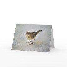 Yellow Warbler Bird Art Note Card