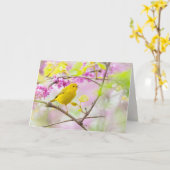 Yellow Warbler Karte (Gelbe Blume)