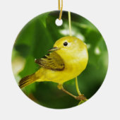 Yellow Warbler Keramik Ornament (Vorne)