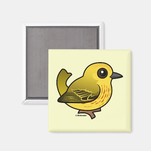 Yellow Warbler Magnet (Vorderseite/Rückseite)