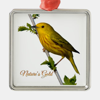 Yellow Warbler "Nature's Gold" Weihnachtsschmuck