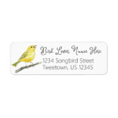 Yellow Warbler Singing Bird Watcher Geschenk (Vorne)