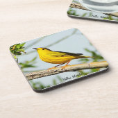 Yellow Warbler Untersetzer (Linke Seite)