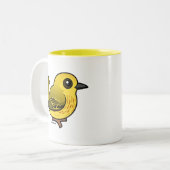 Yellow Warbler Zweifarbige Tasse (Vorderseite Links)