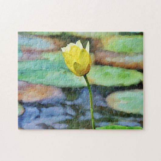 Yellow Water Lily Nature Puzzle (Horizontal)