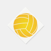 Yellow Water Polo Ball Napkins Serviette (Ecke)