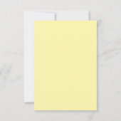 Yellow Watercolor Baby Showroom-Template Dankeskarte (Rückseite)