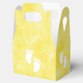 Yellow Watercolor Babydusche nach Maß Geschenkschachtel (Geöffnet)